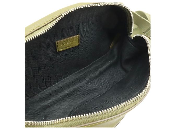 Borsa a tracolla convertibile in pelle Loewe Verde - vista 6