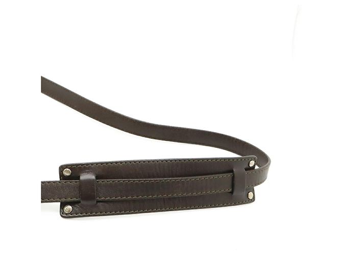 Borsa a tracolla in pelle Loewe Anagram Nero - vista 5