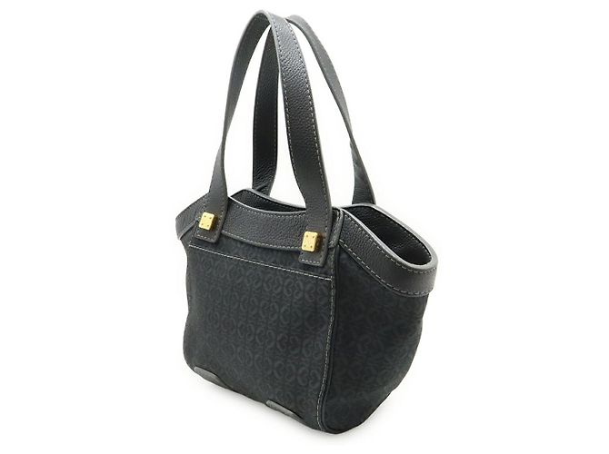 Loewe Nylon-Canvas-Leder-Tote-Bag Grau - Ansicht 2
