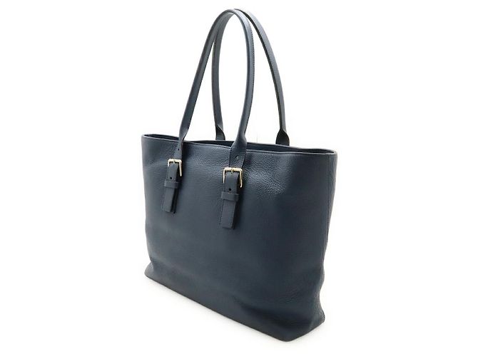 Borsa Tote in pelle Taurillon blu navy Louis Vuitton - vista 2