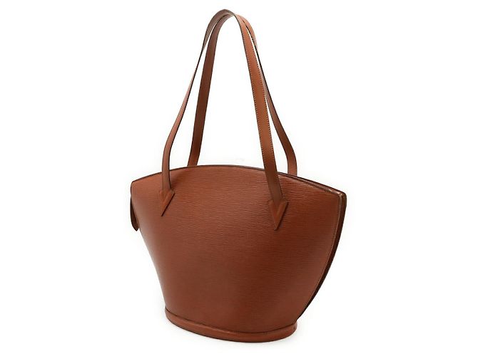 Tote Saint Jacques in pelle Epi Louis Vuitton Marrone - vista 2