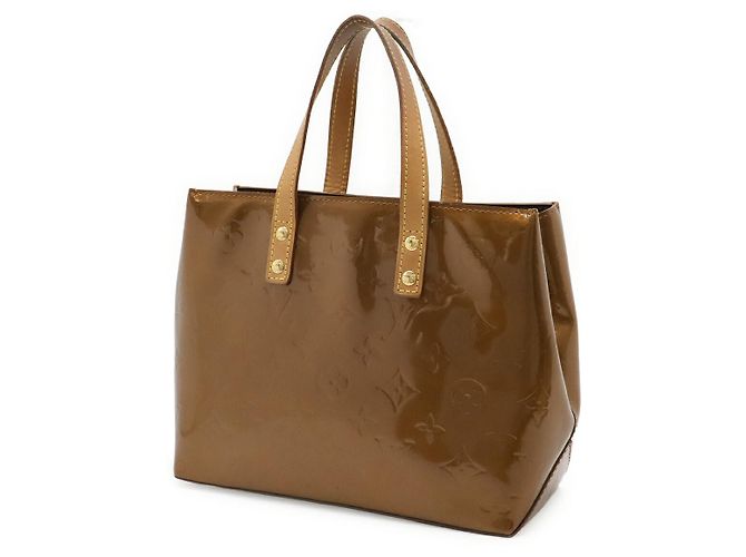 Borsa Tote Louis Vuitton Vernis Reade PM Metallico Bronzo - vista 2