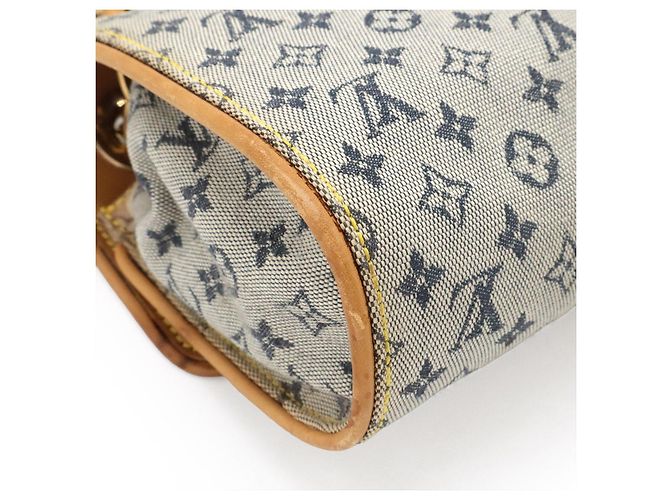 Borsa a tracolla con catena Louis Vuitton Monogram Mini Camille Blu - vista 3