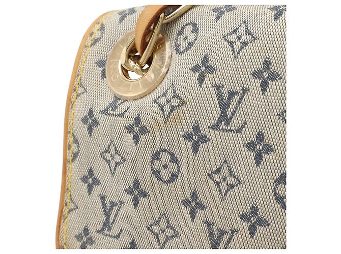Borsa a tracolla con catena Louis Vuitton Monogram Mini Camille Blu - vista 4