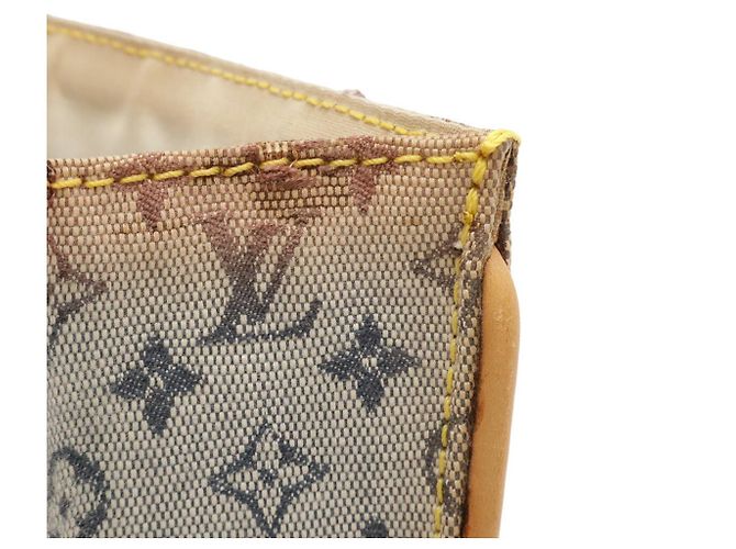 Borsa a tracolla con catena Louis Vuitton Monogram Mini Camille Blu - vista 5