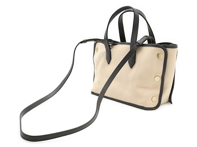 Givenchy Bond Logo Canvas Leder Tote Bag Grau - Ansicht 2