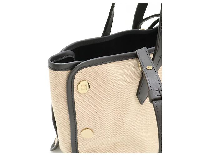 Givenchy Bond Logo Canvas Leder Tote Bag Grau - Ansicht 4