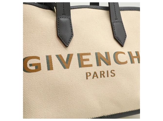 Givenchy Bond Logo Canvas Leder Tote Bag Grau - Ansicht 8