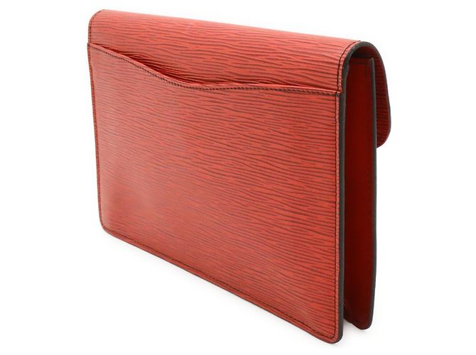Clutch Louis Vuitton Epi Montaigne 27 Rosso - vista 2
