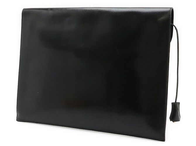 Hermès Clutch Hermes Box Calf Kirius Nero - vista 2