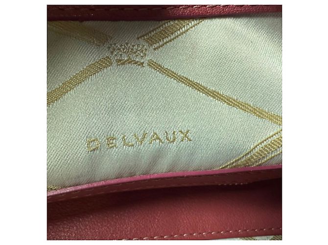 Borsa a tracolla Delvaux Every D Hobo Allure in pelle rosa - vista 10