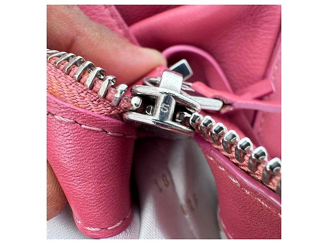 Borsa a tracolla Delvaux Every D Hobo Allure in pelle rosa - vista 11
