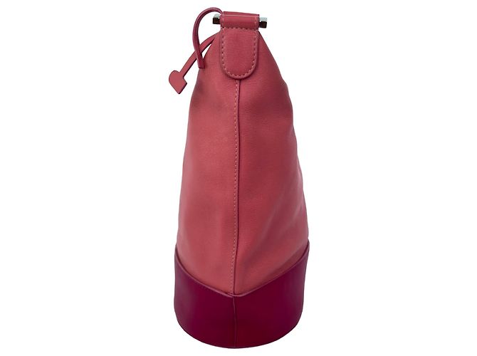 Borsa a tracolla Delvaux Every D Hobo Allure in pelle rosa - vista 2