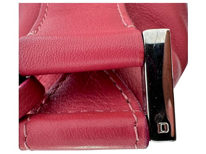 Borsa a tracolla Delvaux Every D Hobo Allure in pelle rosa - vista 5
