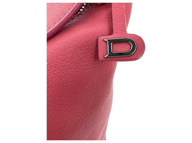 Borsa a tracolla Delvaux Every D Hobo Allure in pelle rosa - vista 7