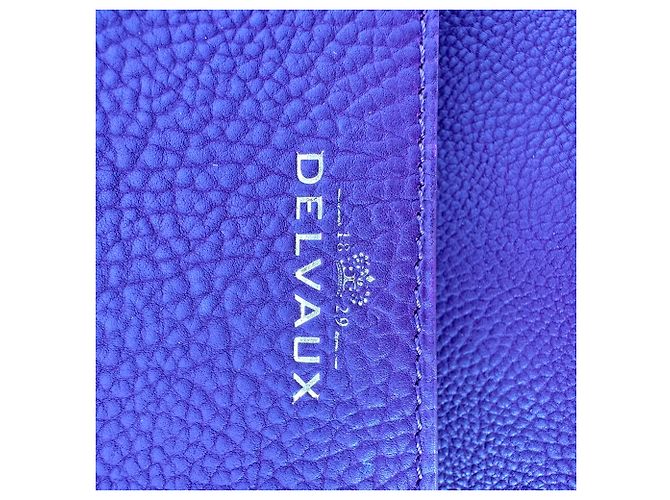 Borsa a sella Le Mutin Delvaux in pelle di vitello viola Porpora - vista 12