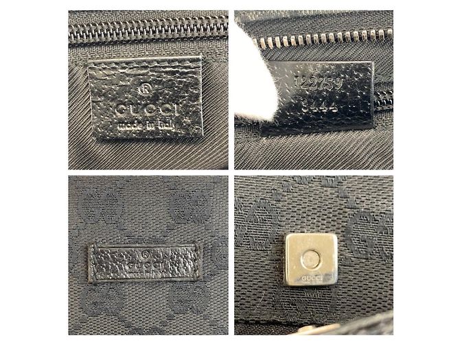 Borsa a tracolla Gucci in tela GG nera Nero - vista 3