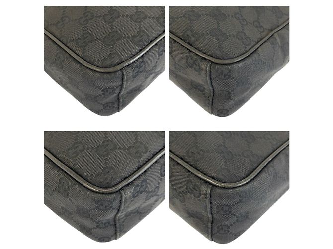 Borsa a tracolla Gucci in tela GG nera Nero - vista 4