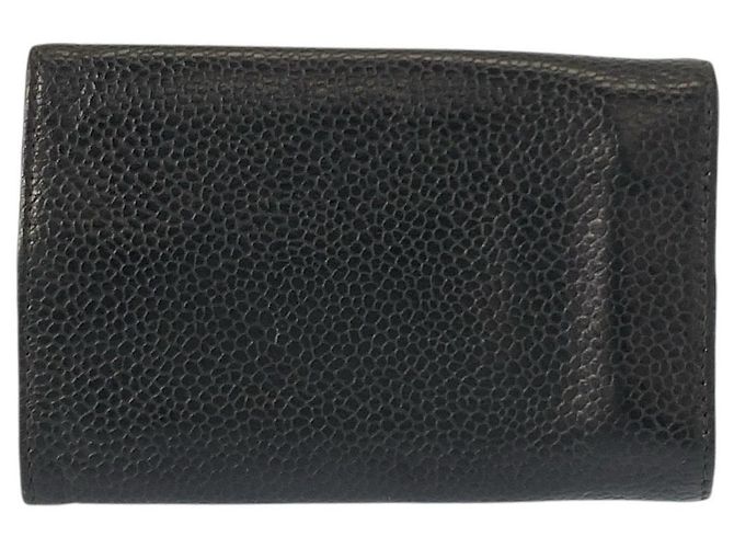Chanel Leder Coco Mark Schlüsselcase Schwarz - Ansicht 2