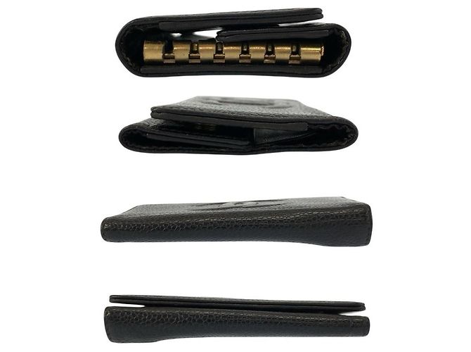 Chanel Leder Coco Mark Schlüsselcase Schwarz - Ansicht 8