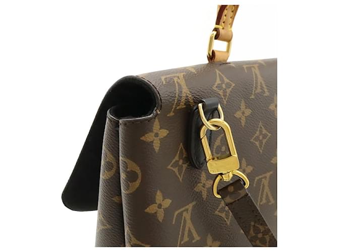 Borsa Louis Vuitton Monogram Marignan Nero - vista 5
