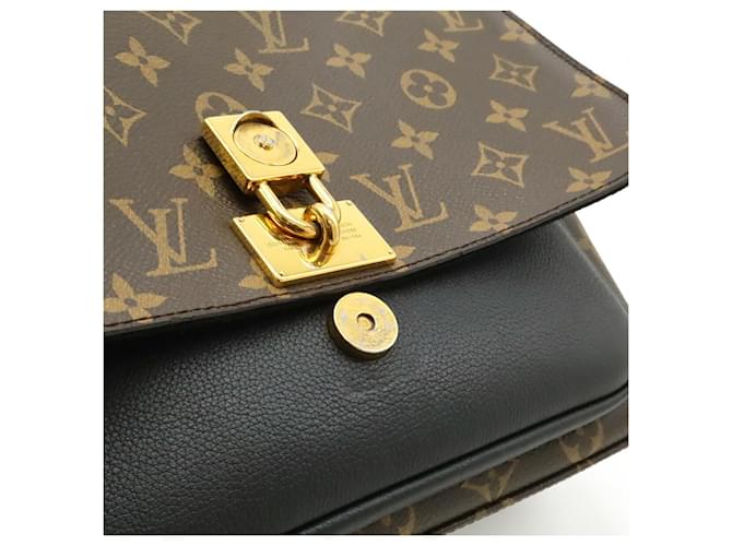 Borsa Louis Vuitton Monogram Marignan Nero - vista 6