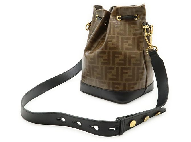 Borsa a secchiello Fendi Zucca Mon Tresor Marrone - vista 2