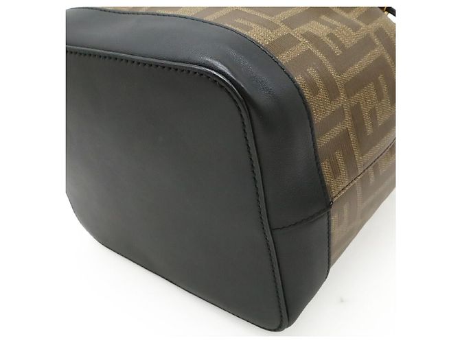 Borsa a secchiello Fendi Zucca Mon Tresor Marrone - vista 3