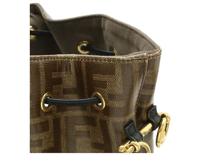 Borsa a secchiello Fendi Zucca Mon Tresor Marrone - vista 7