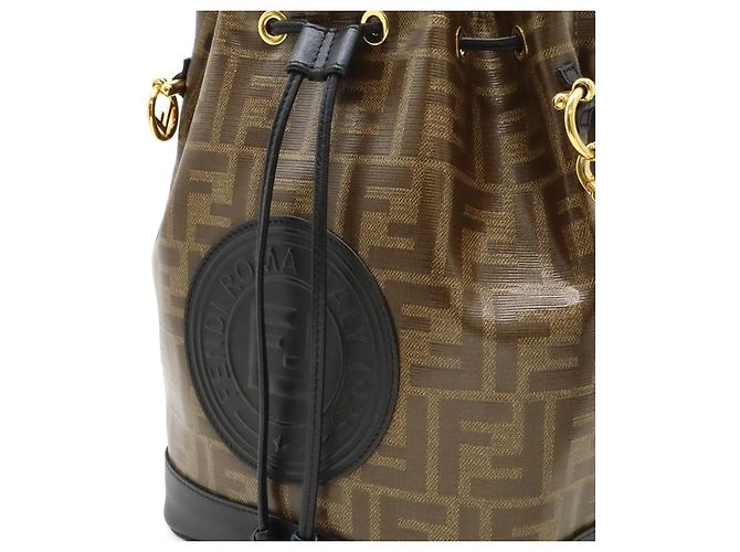 Borsa a secchiello Fendi Zucca Mon Tresor Marrone - vista 8