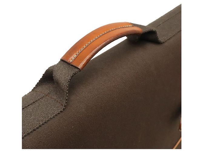 Hermès Valigetta in pelle Hermes Buenaventura MM Marrone - vista 4