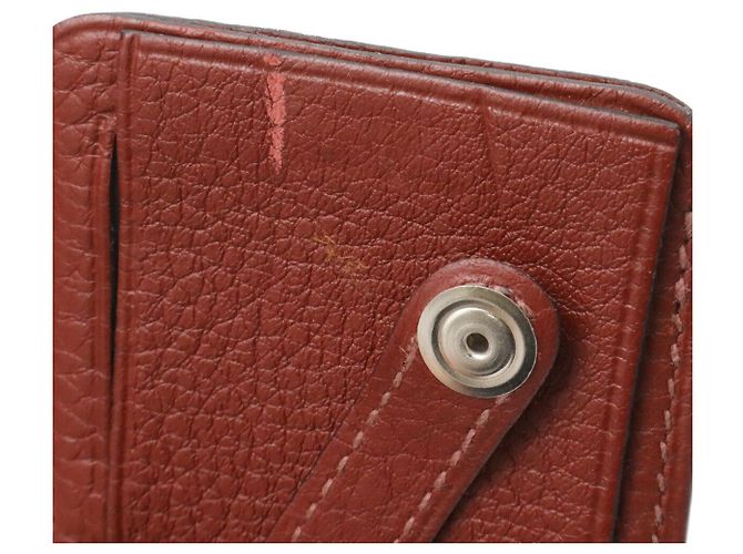 Hermès Borsa Boston Hermes Victoria 45 in pelle Rosso - vista 7