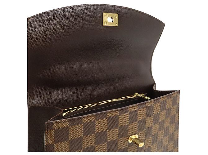 Borsa Louis Vuitton Damier Malletier Marrone - vista 8