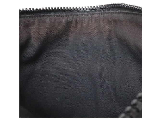 Borsa a tracolla Gucci in nylon e pelle con GG Nero - vista 8