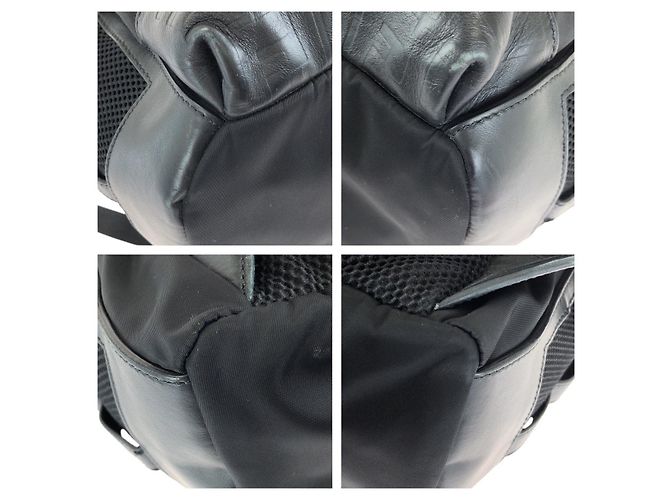 Fendi Nylon/Leather Backpack Black - view 3