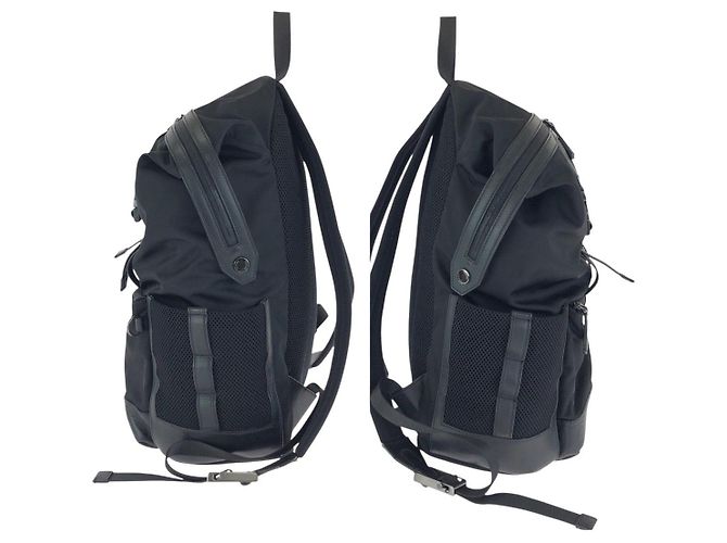 Fendi Nylon/Leather Backpack Black - view 8