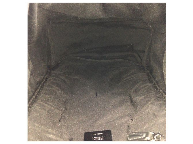 Fendi Nylon/Leather Backpack Black - view 9