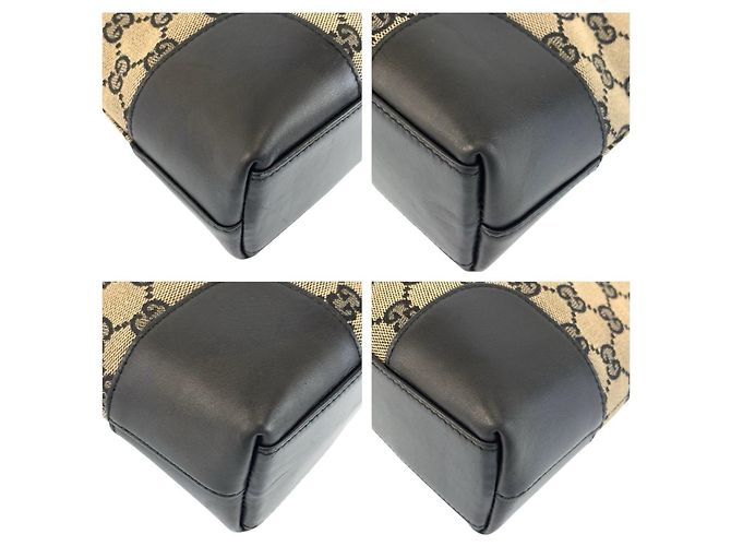 Borsa a tracolla Gucci GG Canvas e pelle Nero - vista 4