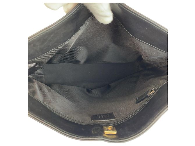 Borsa a tracolla Gucci GG Canvas e pelle Nero - vista 9