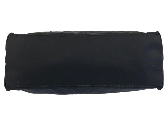 Borsa a tracolla in nylon Prada Tessuto con logo triangolo Nero - vista 10