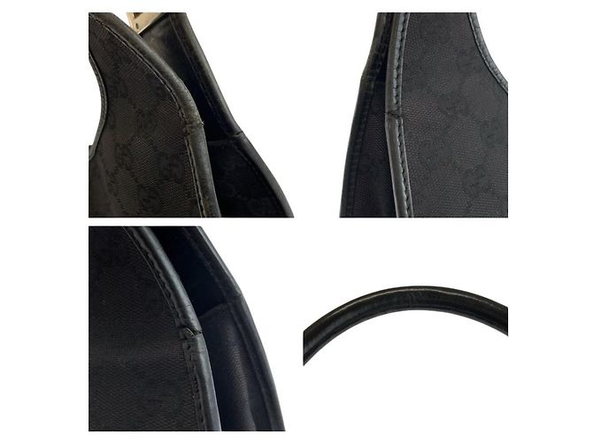 Borsa Gucci Jackie in tela GG nera e pelle Nero - vista 5