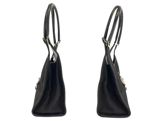 Borsa Gucci Jackie in tela GG nera e pelle Nero - vista 8