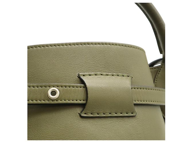 Céline Borsa 2WAY Big Bag Nano in pelle Celine Verde - vista 8