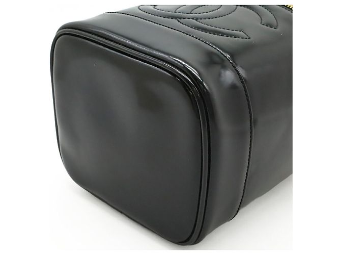 Beauty case Chanel Patent Vanity Bag Nero - vista 3