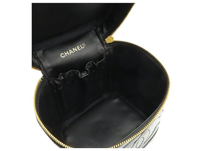 Beauty case Chanel Patent Vanity Bag Nero - vista 6