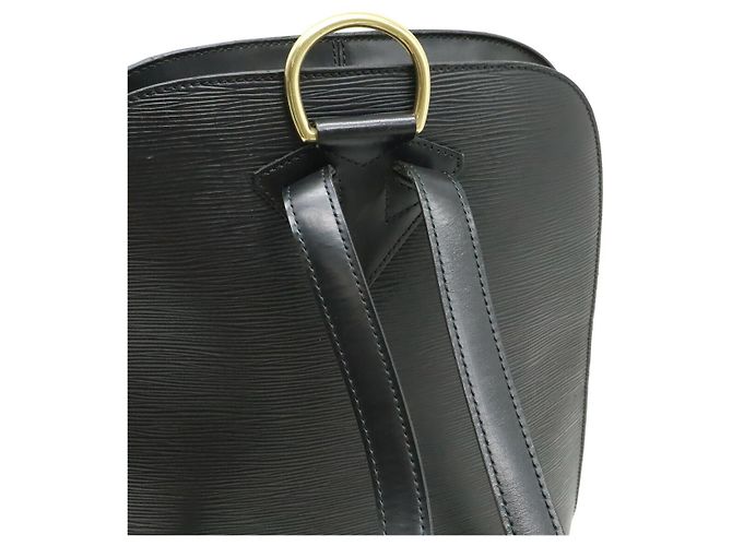 Louis Vuitton Epi Leder Rucksack Schwarz - Ansicht 4
