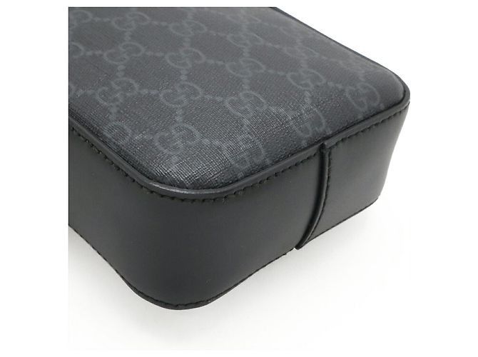 Borsa a tracolla Gucci GG Supreme Web Line Nero - vista 3