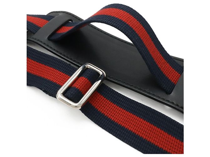 Borsa a tracolla Gucci GG Supreme Web Line Nero - vista 5