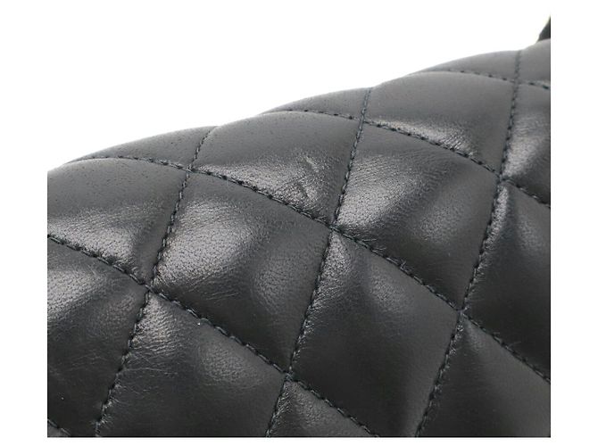 Borsa a tracolla Chanel Matelasse 25 in agnello Nero - vista 4