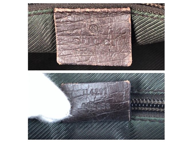 Borsa a tracolla Gucci GG Supreme Canvas e pelle Marrone Beige - vista 4